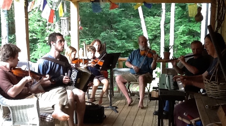 We meet weekly for our "Pie Jam", indoors in the winter, outdoors on our beautiful porch in the summer.