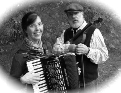 Allison and Hunt play accordion, fiddle, and much more